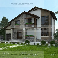 проект дома KDM-1649 общ. площадь 293.85 м2
