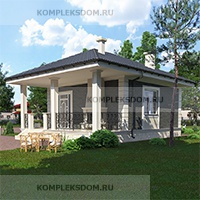 проект дома KDM-217890 общ. площадь 33.40 м2