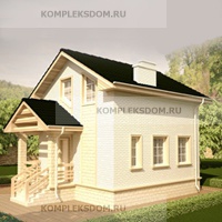 проект дома KDM-1956 общ. площадь 136.81 м2