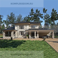 проект дома KDM-297760 общ. площадь 398.25 м2