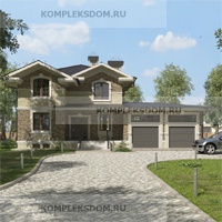 проект дома KDM-1772 общ. площадь 348.85 м2