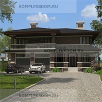 проект дома KDM-1852 общ. площадь 391.60 м2