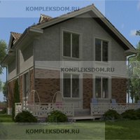 проект дома KDM-1435 общ. площадь 194.55 м2