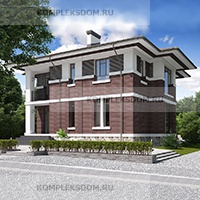 проект дома KDM-206724 общ. площадь 121.45 м2