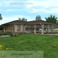 проект дома KDM-1384 общ. площадь 123.75 м2