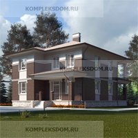 проект дома KDM-1376 общ. площадь 160.35 м2
