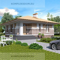 проект дома KDM-206697 общ. площадь 64.05 м2