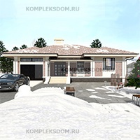 проект дома KDM-216420 общ. площадь 125.10 м2