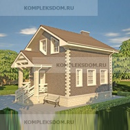проект дома KDM-1452 общ. площадь 77.23 м2