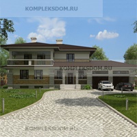 проект дома KDM-1802 общ. площадь 374.85 м2