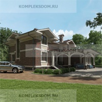 проект дома KDM-2345 общ. площадь 303.40 м2