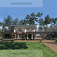 проект дома KDM-297859 общ. площадь 393.85 м2