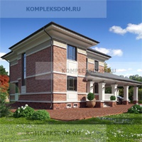 проект дома KDM-1380 общ. площадь 176.45 м2