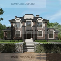 проект дома KDM-1722 общ. площадь 245.20 м2