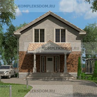 проект дома KDM-2004 общ. площадь 87.50 м2
