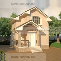 проект дома KDM-1950 общ. площадь 76.63 м2
