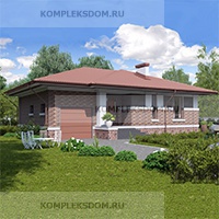 проект дома KDM-216413 общ. площадь 145.75 м2