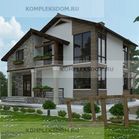 проект дома KDM-1404 общ. площадь 163.60 м2