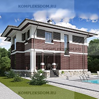 проект дома KDM-206721 общ. площадь 117.80 м2