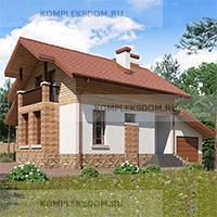 проект дома KDM-206747 общ. площадь 144.80 м2