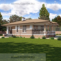 проект дома KDM-184983 общ. площадь 110.45 м2