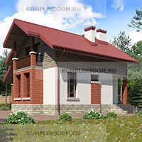 проект дома KDM-206734 общ. площадь 82.75 м2