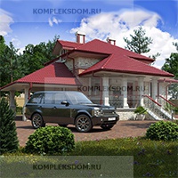 проект дома KDM-154706 общ. площадь 77.40 м2