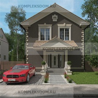 проект дома KDM-1491 общ. площадь 120.15 м2