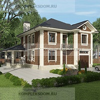 проект дома KDM-2702 общ. площадь 268.70 м2
