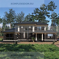проект дома KDM-297698 общ. площадь 349.05 м2