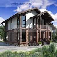 проект дома KDM-184970 общ. площадь 270.75 м2