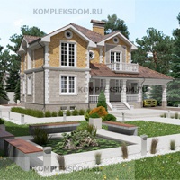 проект дома KDM-2312 общ. площадь 346.30 м2