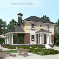 проект дома KDM-1519 общ. площадь 151.40 м2