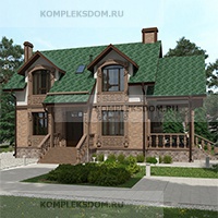 проект дома KDM-2487 общ. площадь 128.15 м2