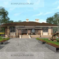 проект дома KDM-2042 общ. площадь 123.75 м2