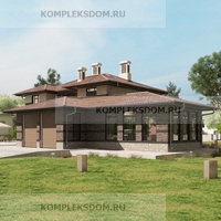 проект дома KDM-1743 общ. площадь 346.05 м2