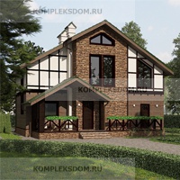 проект дома KDM-1459 общ. площадь 134.35 м2