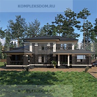проект дома KDM-297758 общ. площадь 393.85 м2