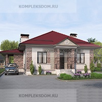 проект дома KDM-2720 общ. площадь 105.80 м2