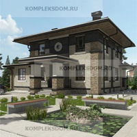 проект дома KDM-1414 общ. площадь 196.05 м2