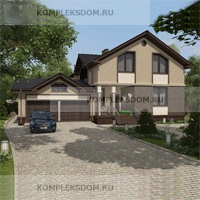проект дома KDM-1601 общ. площадь 218.95 м2