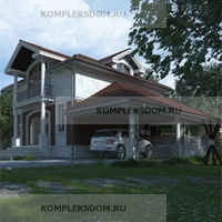 проект дома KDM-1993 общ. площадь 154.25 м2