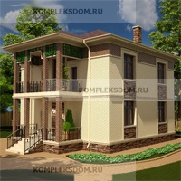 проект дома KDM-1935 общ. площадь 168.45 м2
